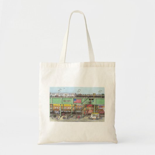Brooklyn Subway Tote Bag (Voorkant)