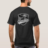Brooklyn Swoosh Logo Ontwerp T-shirt (Achterkant)