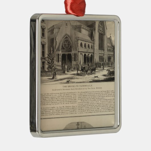 Brooklyn Tabernacle Great Organ Built Metalen Ornament (Rechts)