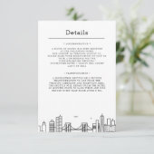 Brooklyn Wedding | Invitation détails invité (Debout devant)