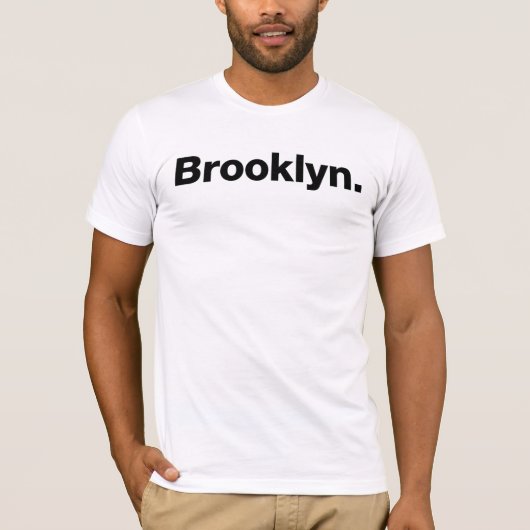 Brooklyn (zwart) t-shirt (Voorkant)