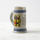 Brooks Family Crest Stein Bierpul (Voorkant links)