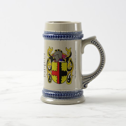 Brooks Family Crest Stein Bierpul (Rechts)