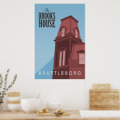 Brooks House Hotel Retro Poster (Keuken)