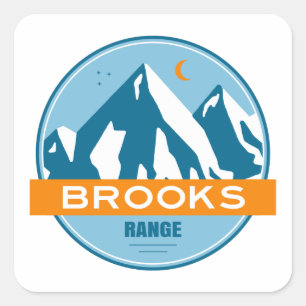 Brooks Range Alaska Vierkante Sticker