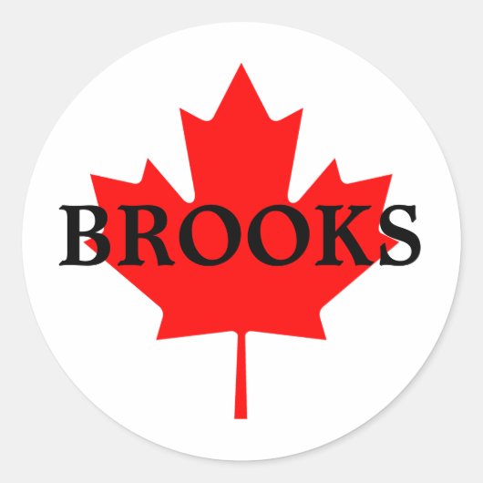 BROOKS RONDE STICKER (Voorkant)