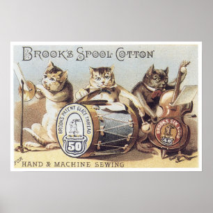 Brooks Spool Cotton Poster
