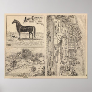Brookside Dairy Boerderij Poster