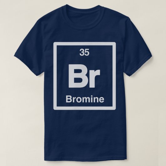 Broom - Br - Periodic Table of Elements - Scienc T-shirt (Design voorkant)