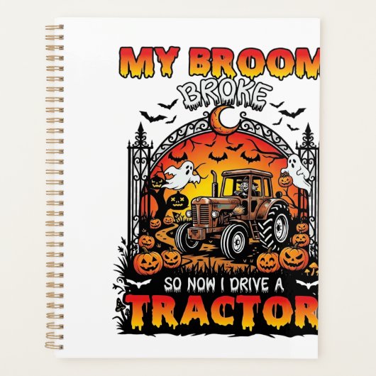 Broom Broke Tractor Halloween Witch Ghosts_1 (Devant)