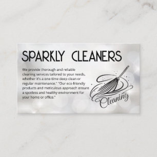 Broom Cleaning Logo Sparkles Huishoudelijke hu Visitekaartje