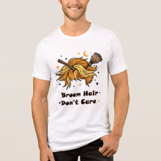 Broom Haar Maakt Niet Uit Grappig Halloween-ontwer Tri-Blend Shirt