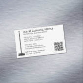 Broom Janitoriale Reiniger Eenvoudige Qr Code Magnetisch Visitekaartje (Voorbeeld)