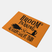 Broom Parking Halloween Deurmat (Schuin)