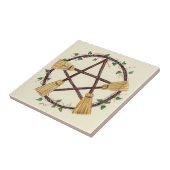 Broom Pentagram Tile Tegeltje (Zijkant)