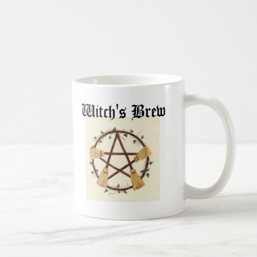 Broom pentagram Witch's Brew Koffiemok (Rechts)