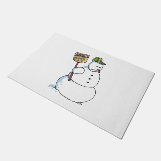 Broom Sneeuwman deurmat (Schuin)