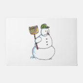 Broom Sneeuwman deurmat (Voorkant)