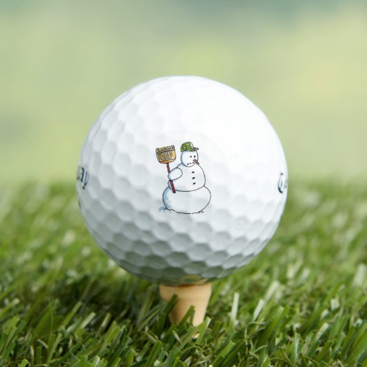Broom Snowman Callaway Supersoft balles de golf 12 (T-shirt Insitu)