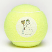 Broom Snowman Penn balles de tennis (Devant)
