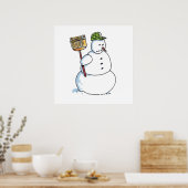 Broom Snowman poster (Keuken)