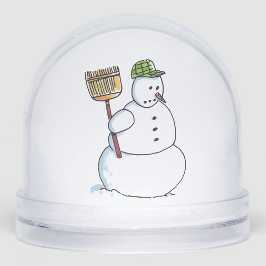 Broom Snowman snow globe (Avant)