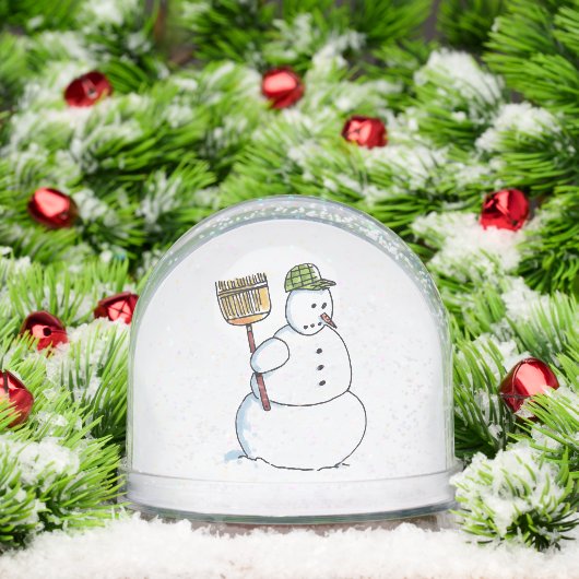 Broom Snowman snow globe Sneeuwbol (Kerstmis)