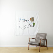 Broom Snowman tapestry Wandkleed (In Situ (horizontaal))
