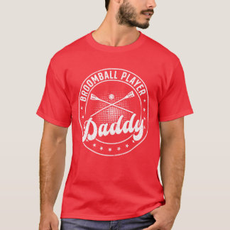 Broomball Sport Broomball Speler Papa cadeau T-shirt