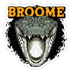 Broome, Autocollant de crocodile de l'Australie oc