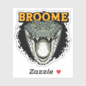 Broome, Western Australië Crocodile Sticker (Vel)