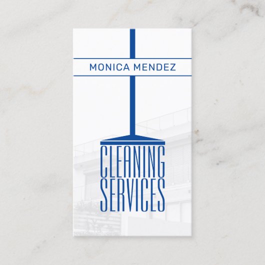 Broomstick, grappige professionele cover visitekaartje (Voorkant)