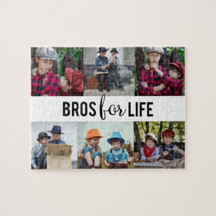 Bros for Life Brothers Foto Collage Typografie Legpuzzel