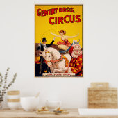 Bros. Poster de cirque ft. Miss Louise Hilton (Cuisine)