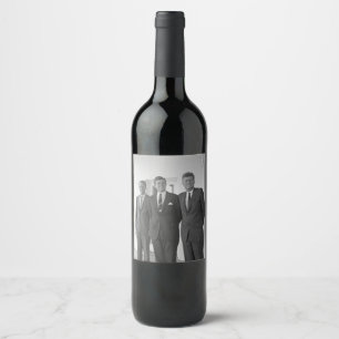 Bros, President John Kennedy, Robert en Ted Wijn Etiket