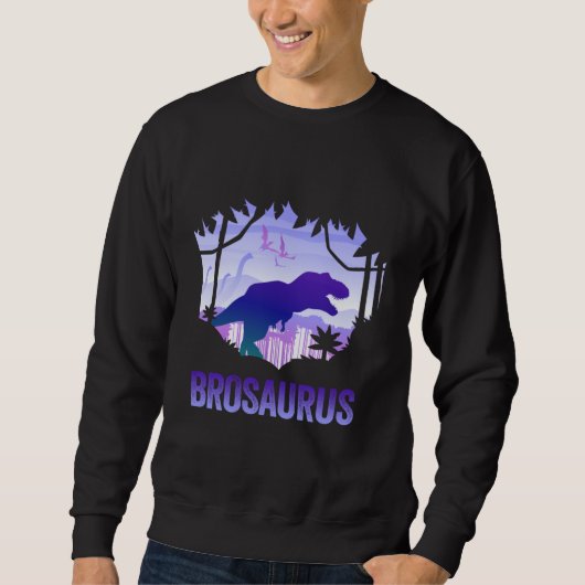 Brosaurus Rex Brother Saurus Matching Dinosaur Fam Trui (Voorkant)