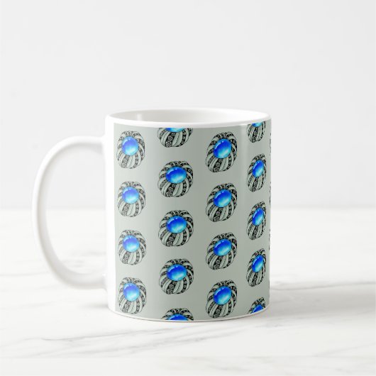 Brosche  kaffeetasse koffiemok (Links)