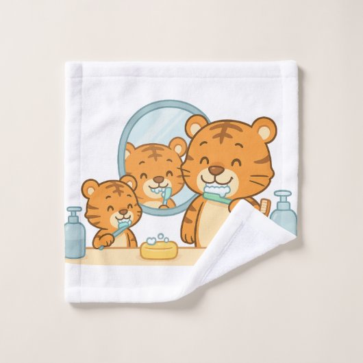 Brossage des tigres - Cute Morning Routine (Gant de toilette)