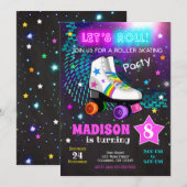 Brosschaatsen op feestdag / Neon Kaart (Voorkant / Achterkant)