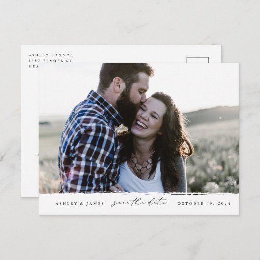 Brosse Arête Enregistrer la carte postale Date (Devant / Derrière)