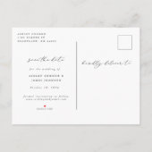 Brosse Arête Enregistrer la carte postale Date (Dos)