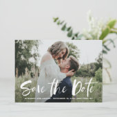 Brosse Blanche Photo Lettrée Enregistrer La Carte (Debout devant)