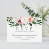 Brosse blanche Sage Peach Floral RSVP (Debout devant)