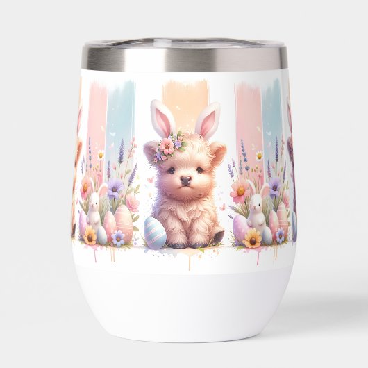 Brosse branchée Pâques Vin de vache (Arrière)