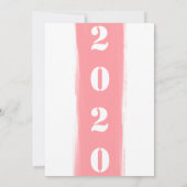 Brosse colorée Stroke moderne Bonne année Carte (Dos)