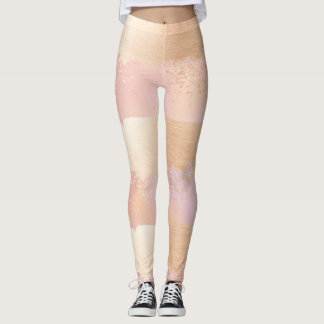 Brosse d'or coups Leggings