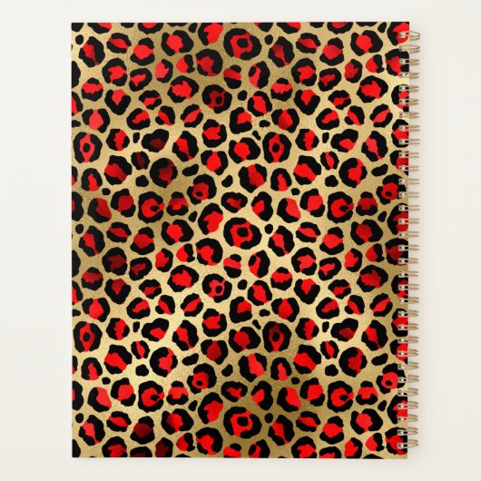 Brosse léopard rouge et or (Dos)