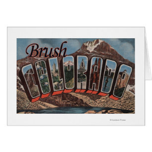 Brosse, lettre ScenesBrush, Co de ColoradoLarge