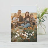 Brossé Merci les Cartes photos de Thanksgiving (Debout devant)