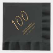 Brosse moderne Lettering 100th Birthday Party (Recto)